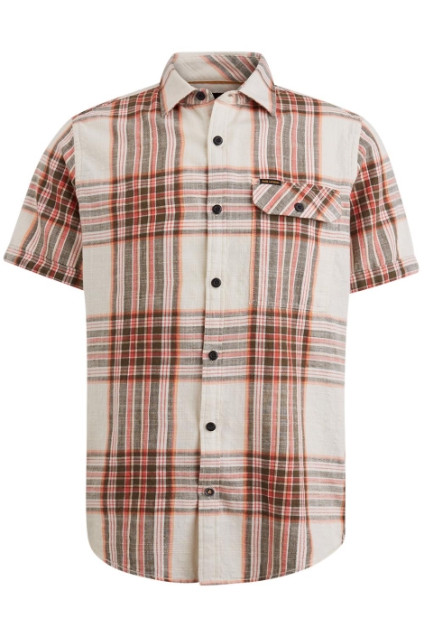 PME legend short sleeve shirt ctn slub check